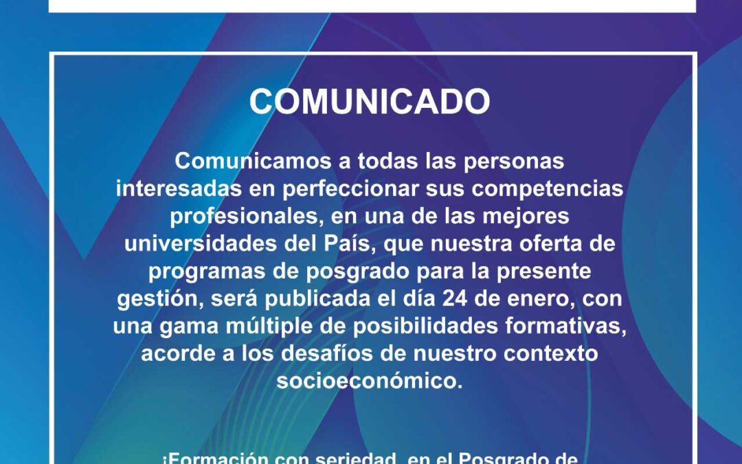 Comunicado 1-2023